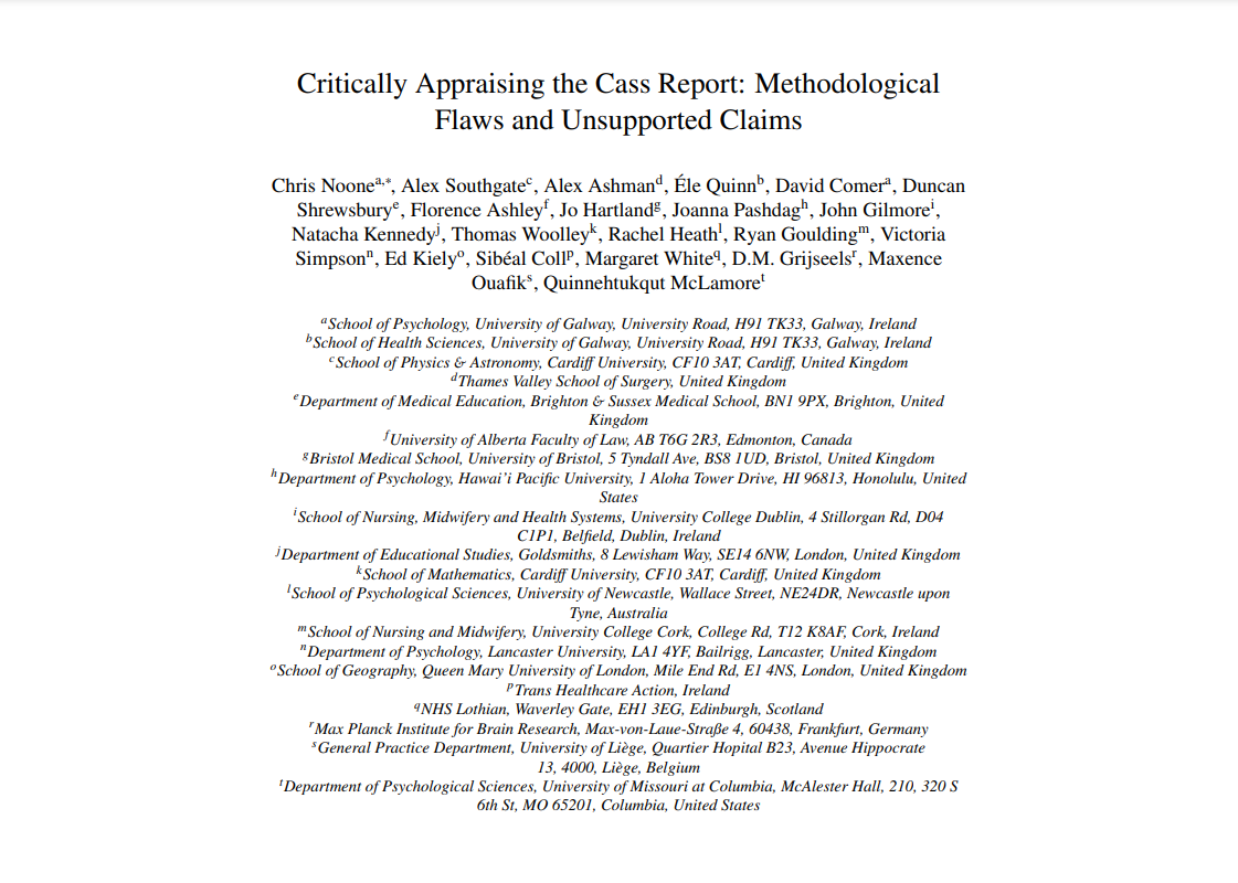 The NHS Study on Trans Youth Was Heavily Biased