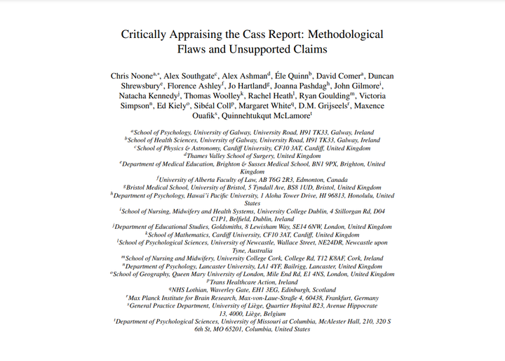 The NHS Study on Trans Youth Was Heavily Biased